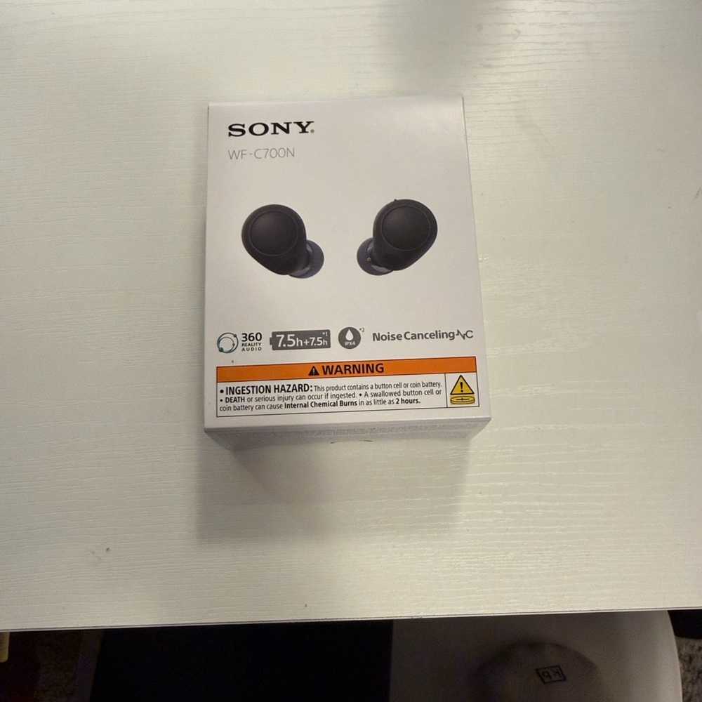 Sony WF-C700N Black Noise-Canceling Earbuds